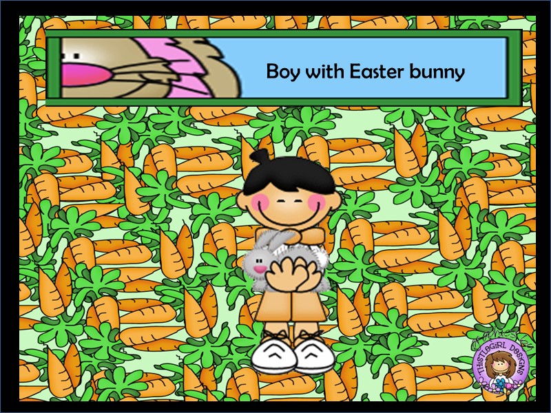 Boy with Easter bunny